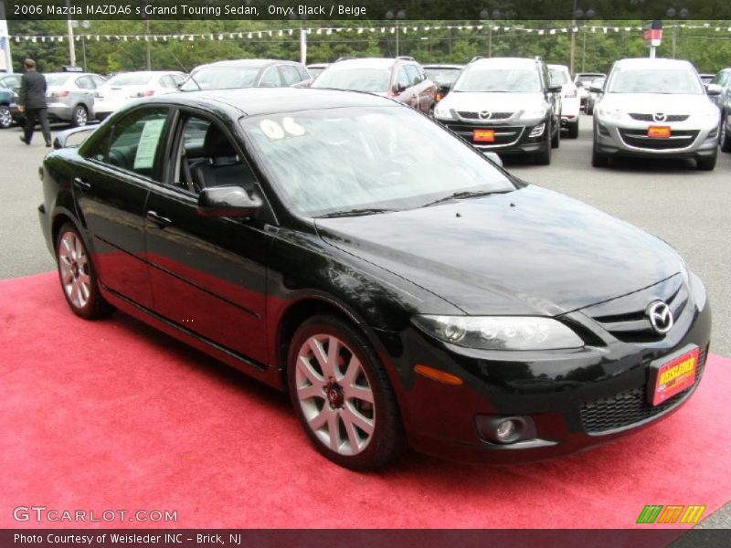 Onyx Black / Beige 2006 Mazda MAZDA6 s Grand Touring Sedan