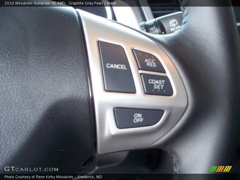Graphite Gray Pearl / Black 2010 Mitsubishi Outlander SE 4WD