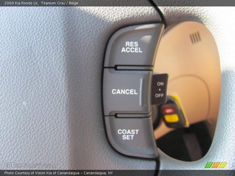 Titanium Gray / Beige 2009 Kia Rondo LX
