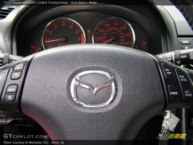 Onyx Black / Beige 2006 Mazda MAZDA6 s Grand Touring Sedan