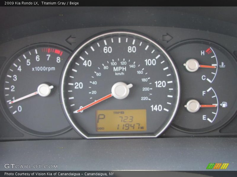 Titanium Gray / Beige 2009 Kia Rondo LX
