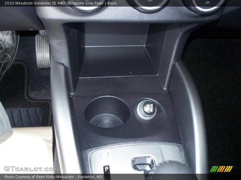 Graphite Gray Pearl / Black 2010 Mitsubishi Outlander SE 4WD