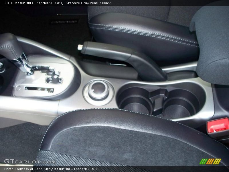 Graphite Gray Pearl / Black 2010 Mitsubishi Outlander SE 4WD
