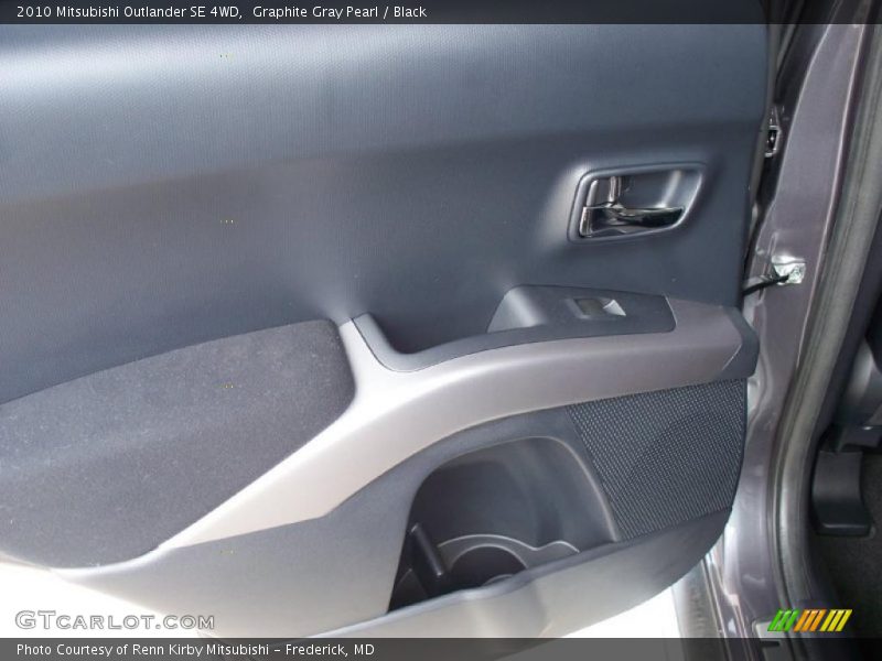 Graphite Gray Pearl / Black 2010 Mitsubishi Outlander SE 4WD