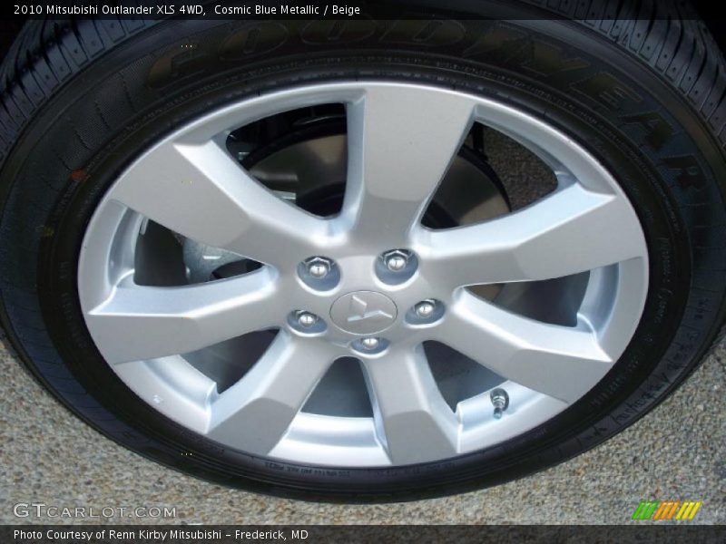Cosmic Blue Metallic / Beige 2010 Mitsubishi Outlander XLS 4WD