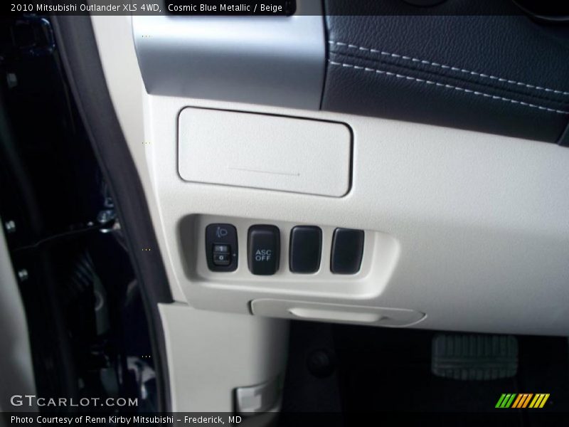 Cosmic Blue Metallic / Beige 2010 Mitsubishi Outlander XLS 4WD
