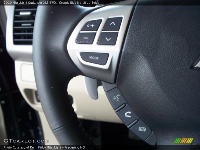 Cosmic Blue Metallic / Beige 2010 Mitsubishi Outlander XLS 4WD