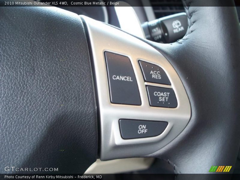 Cosmic Blue Metallic / Beige 2010 Mitsubishi Outlander XLS 4WD