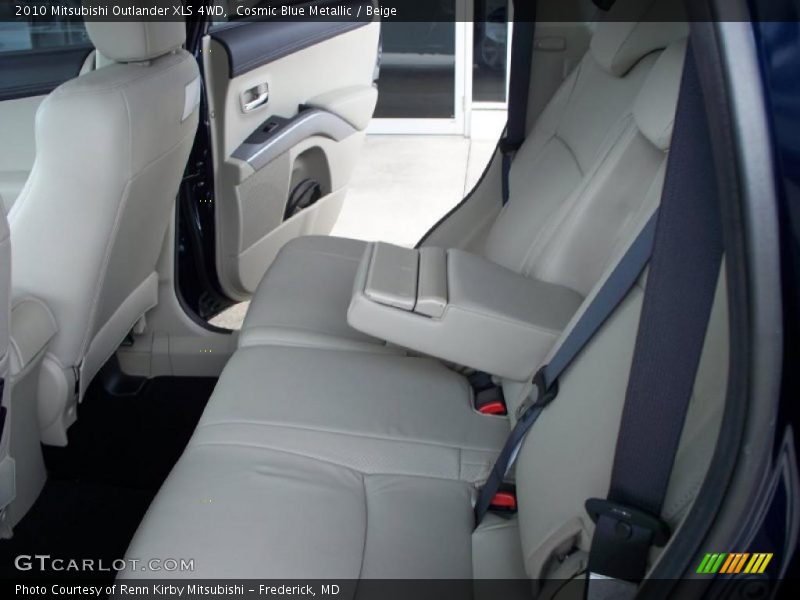 Cosmic Blue Metallic / Beige 2010 Mitsubishi Outlander XLS 4WD