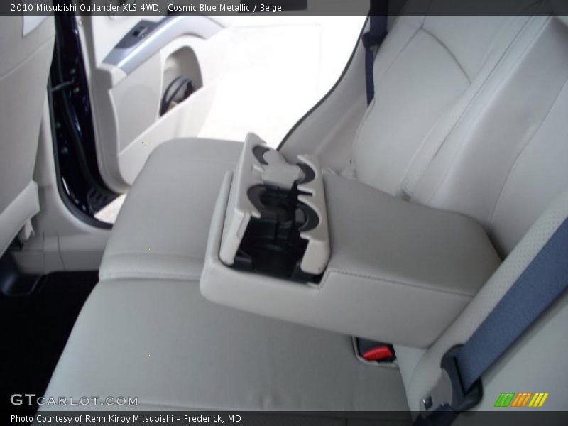 Cosmic Blue Metallic / Beige 2010 Mitsubishi Outlander XLS 4WD
