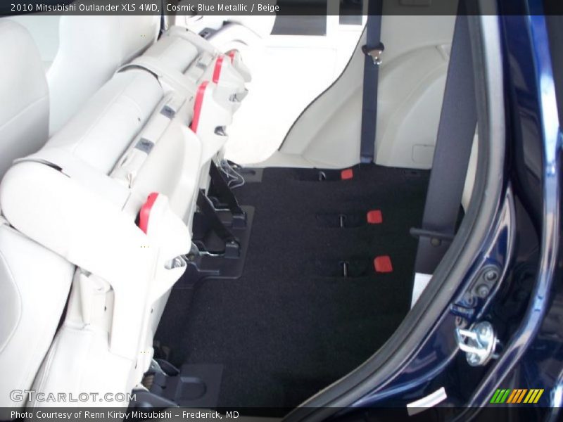 Cosmic Blue Metallic / Beige 2010 Mitsubishi Outlander XLS 4WD
