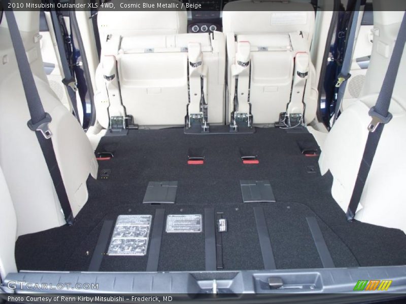 Cosmic Blue Metallic / Beige 2010 Mitsubishi Outlander XLS 4WD