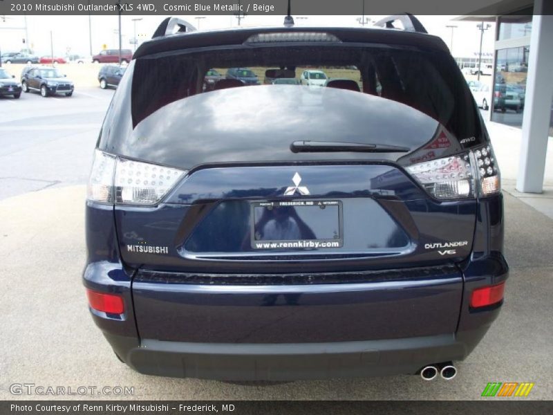 Cosmic Blue Metallic / Beige 2010 Mitsubishi Outlander XLS 4WD
