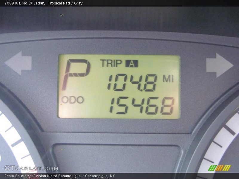 Tropical Red / Gray 2009 Kia Rio LX Sedan