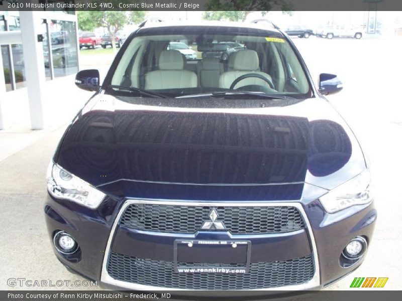 Cosmic Blue Metallic / Beige 2010 Mitsubishi Outlander XLS 4WD