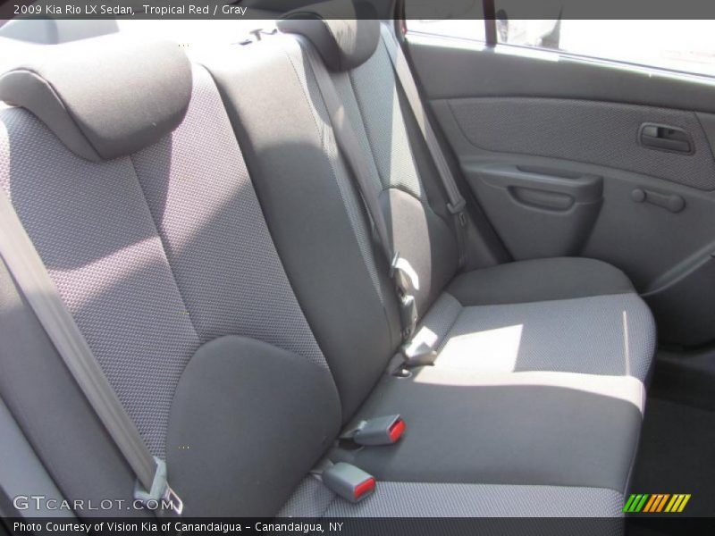 Tropical Red / Gray 2009 Kia Rio LX Sedan