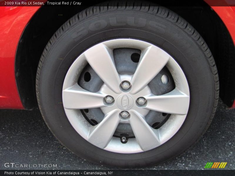 Tropical Red / Gray 2009 Kia Rio LX Sedan