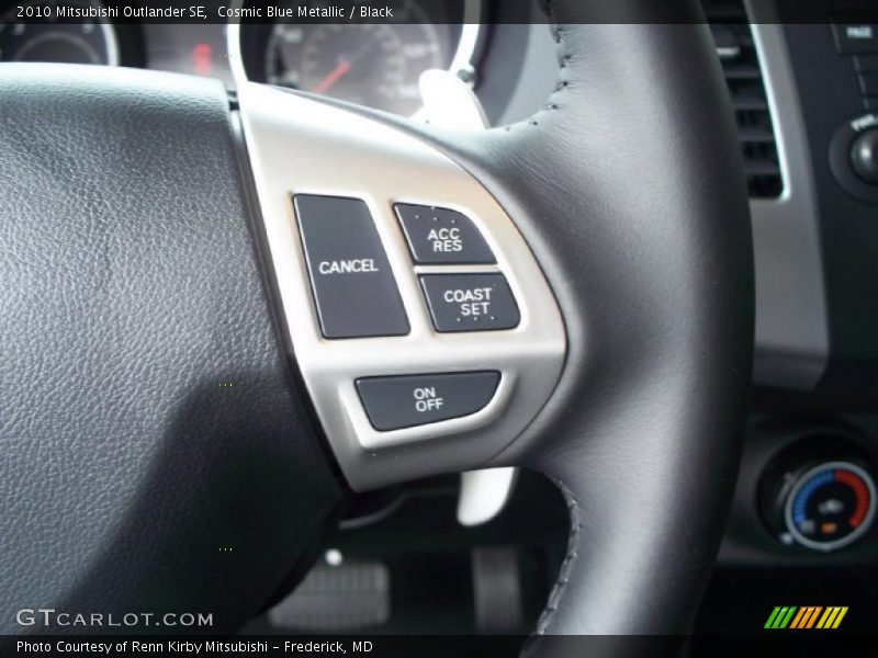 Cosmic Blue Metallic / Black 2010 Mitsubishi Outlander SE
