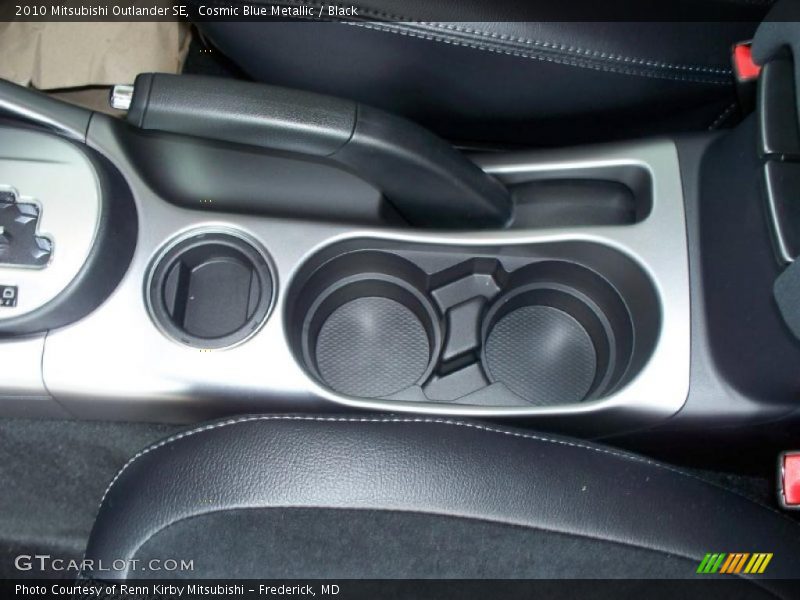 Cosmic Blue Metallic / Black 2010 Mitsubishi Outlander SE