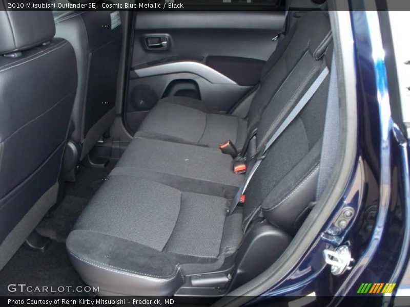 Cosmic Blue Metallic / Black 2010 Mitsubishi Outlander SE