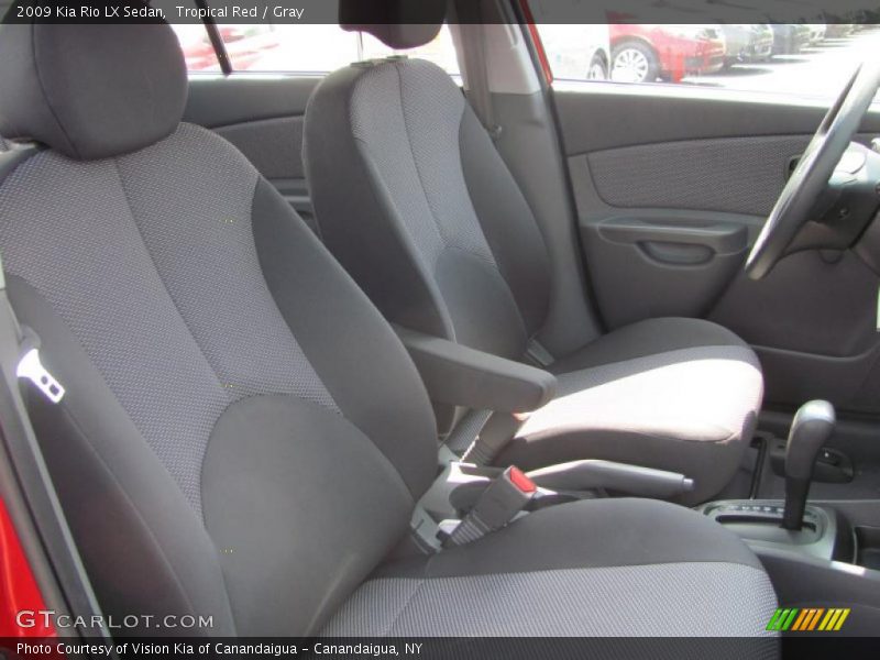 Tropical Red / Gray 2009 Kia Rio LX Sedan