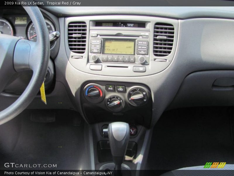 Tropical Red / Gray 2009 Kia Rio LX Sedan