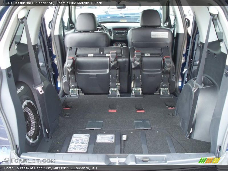 Cosmic Blue Metallic / Black 2010 Mitsubishi Outlander SE