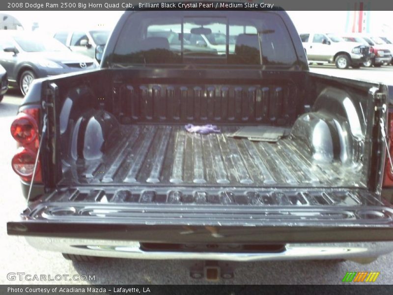 Brilliant Black Crystal Pearl / Medium Slate Gray 2008 Dodge Ram 2500 Big Horn Quad Cab