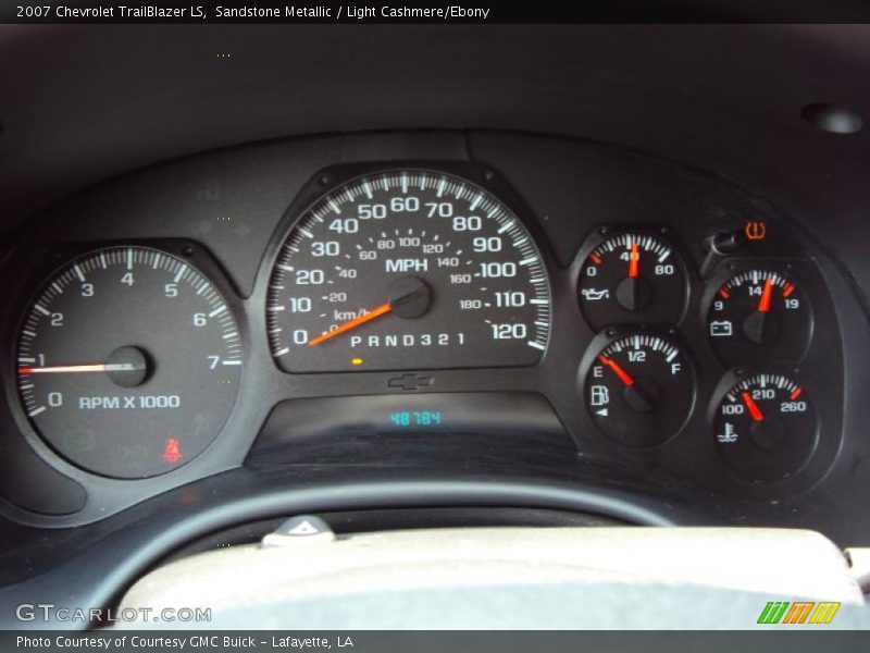 Sandstone Metallic / Light Cashmere/Ebony 2007 Chevrolet TrailBlazer LS