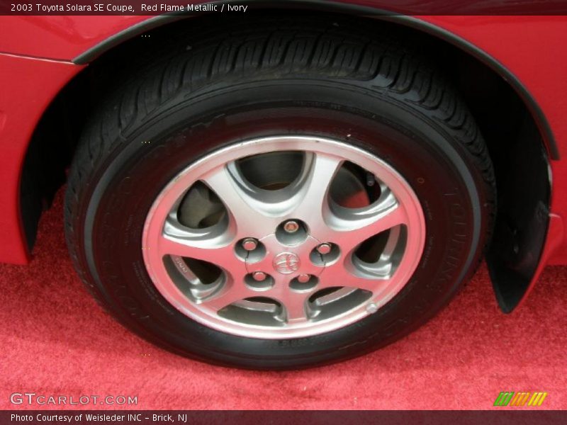 Red Flame Metallic / Ivory 2003 Toyota Solara SE Coupe