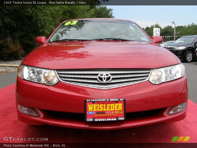 Red Flame Metallic / Ivory 2003 Toyota Solara SE Coupe