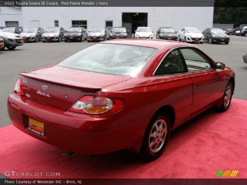 Red Flame Metallic / Ivory 2003 Toyota Solara SE Coupe