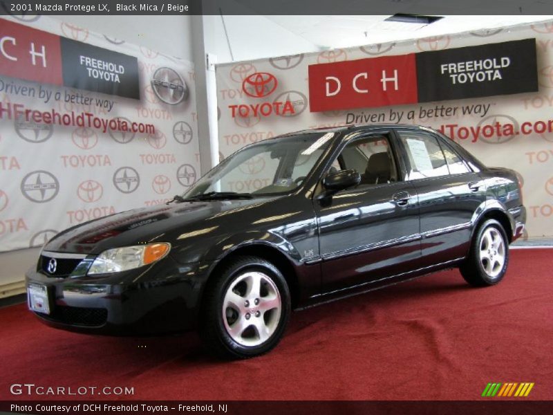 Black Mica / Beige 2001 Mazda Protege LX