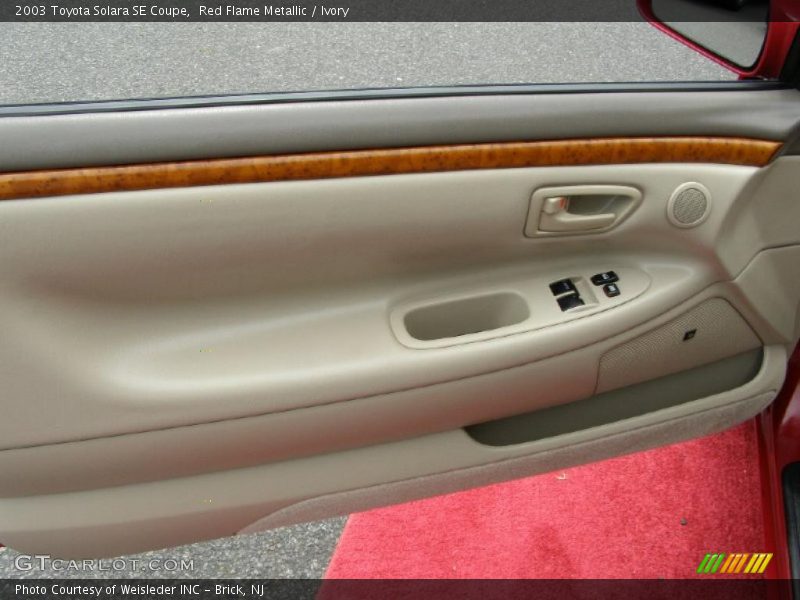 Red Flame Metallic / Ivory 2003 Toyota Solara SE Coupe