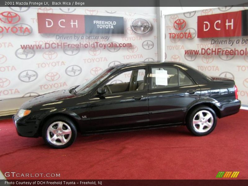 Black Mica / Beige 2001 Mazda Protege LX