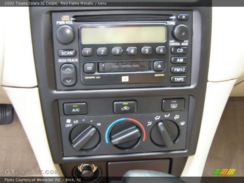 Red Flame Metallic / Ivory 2003 Toyota Solara SE Coupe