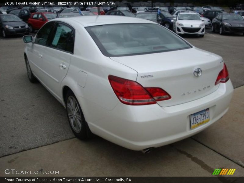 Blizzard White Pearl / Light Gray 2006 Toyota Avalon Limited