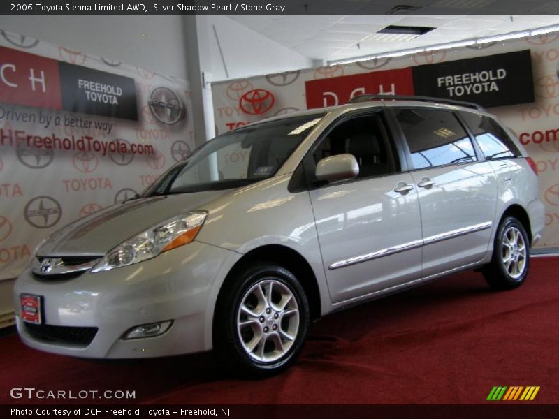 Silver Shadow Pearl / Stone Gray 2006 Toyota Sienna Limited AWD