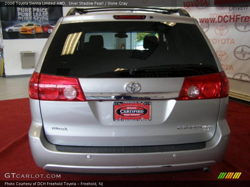 Silver Shadow Pearl / Stone Gray 2006 Toyota Sienna Limited AWD
