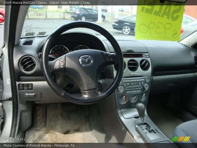 Glacier Silver Metallic / Gray 2004 Mazda MAZDA6 i Sedan