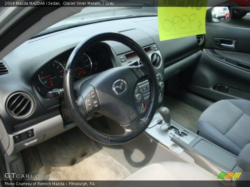 Glacier Silver Metallic / Gray 2004 Mazda MAZDA6 i Sedan