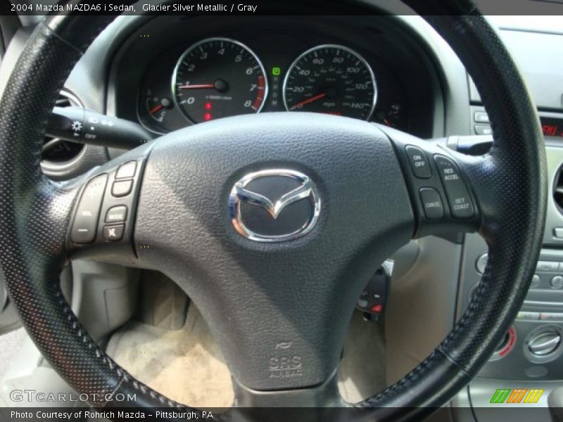 Glacier Silver Metallic / Gray 2004 Mazda MAZDA6 i Sedan