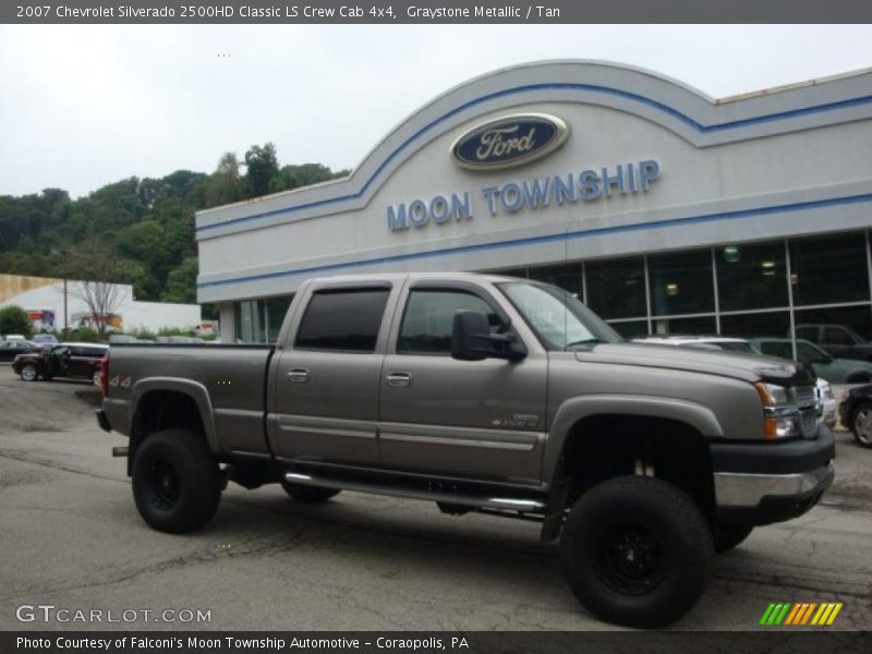 Graystone Metallic / Tan 2007 Chevrolet Silverado 2500HD Classic LS Crew Cab 4x4