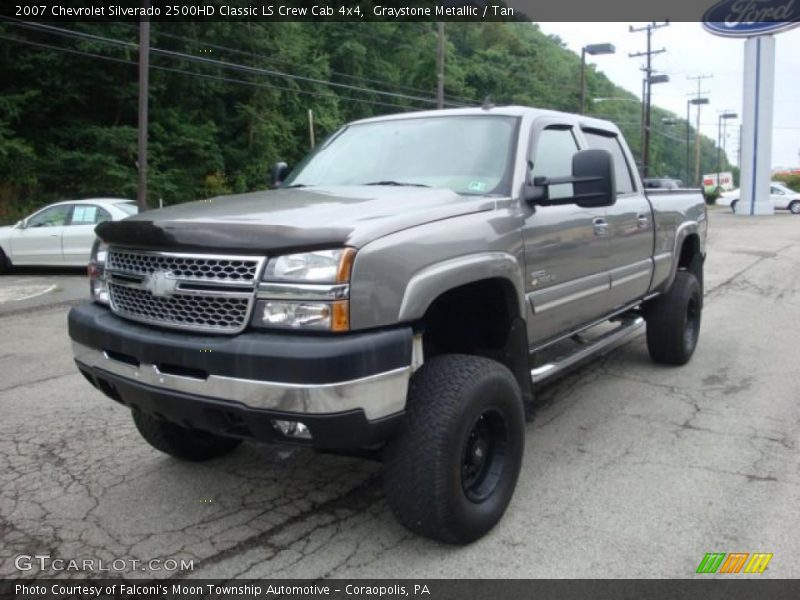 Graystone Metallic / Tan 2007 Chevrolet Silverado 2500HD Classic LS Crew Cab 4x4