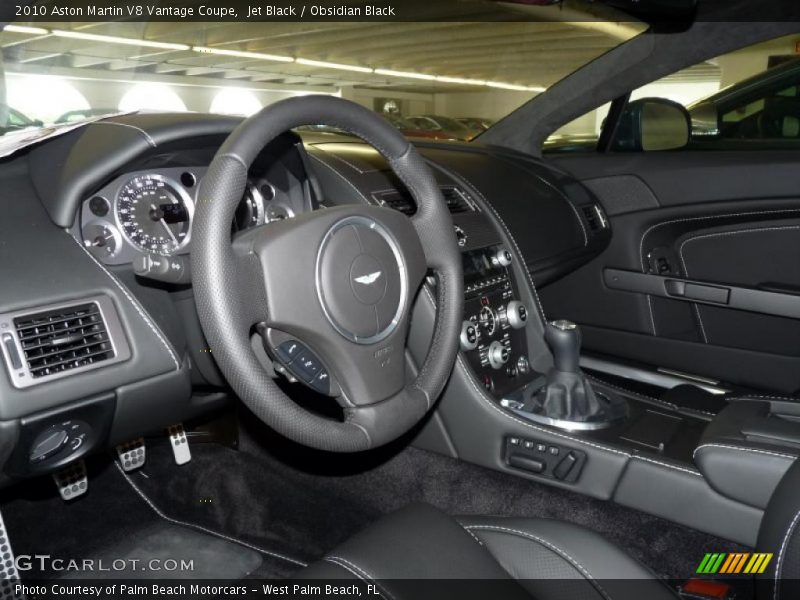 Jet Black / Obsidian Black 2010 Aston Martin V8 Vantage Coupe