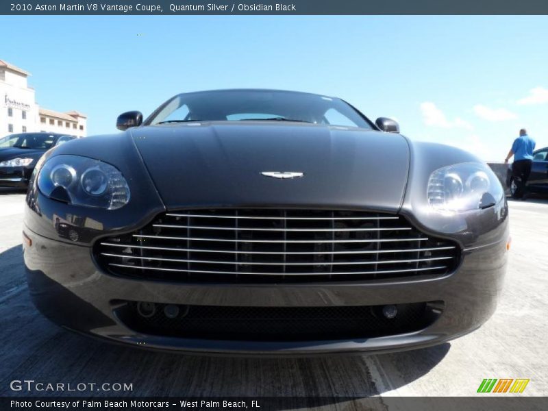 Quantum Silver / Obsidian Black 2010 Aston Martin V8 Vantage Coupe