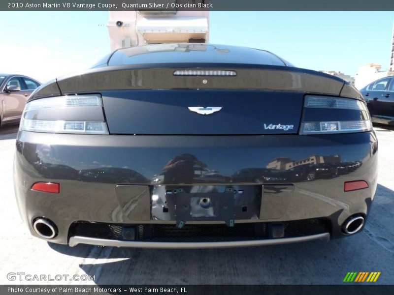 Quantum Silver / Obsidian Black 2010 Aston Martin V8 Vantage Coupe