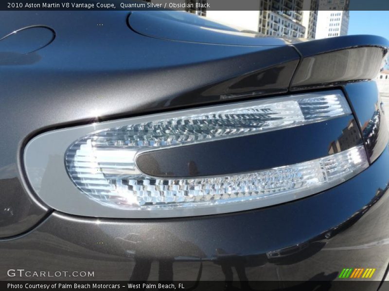 Quantum Silver / Obsidian Black 2010 Aston Martin V8 Vantage Coupe