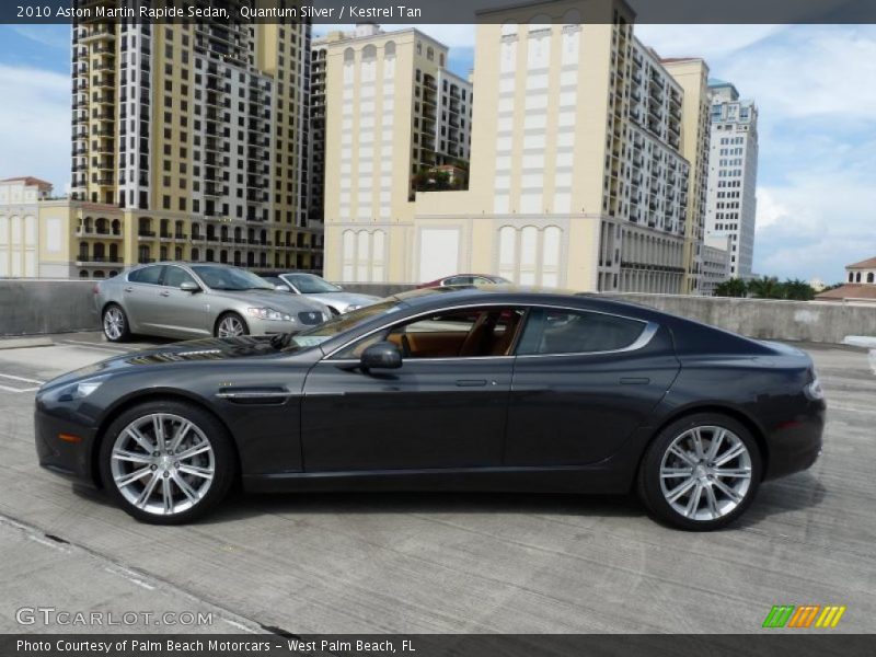 Quantum Silver / Kestrel Tan 2010 Aston Martin Rapide Sedan