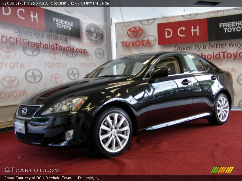 Obsidian Black / Cashmere Beige 2008 Lexus IS 250 AWD